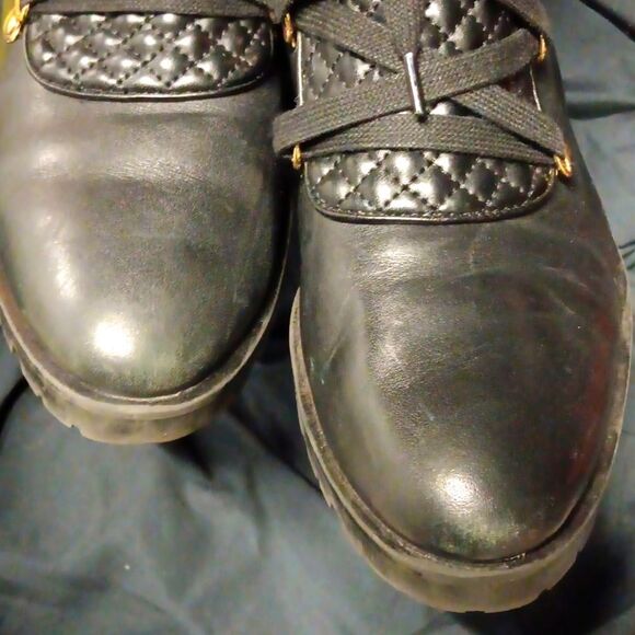 Karl Lagerfeld Paris "Pervot" Combat Fashion Leather Boots 9 - Picture 6 of 11